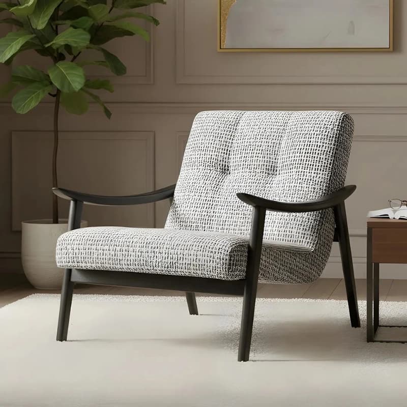 Kiara Hounds Tooth Armchair