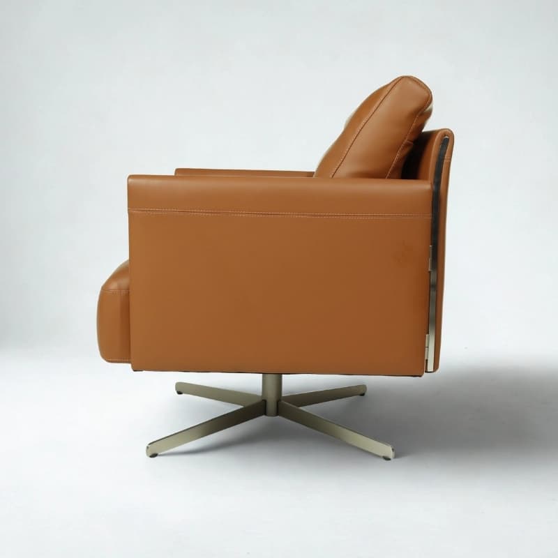 Munich Leather Hinge Chair