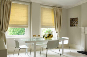 Roman Blinds With Curtains Dubai