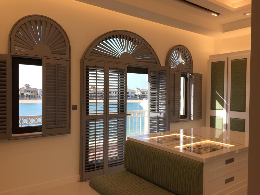 Special Shaped Plantation Shutters In Dubai