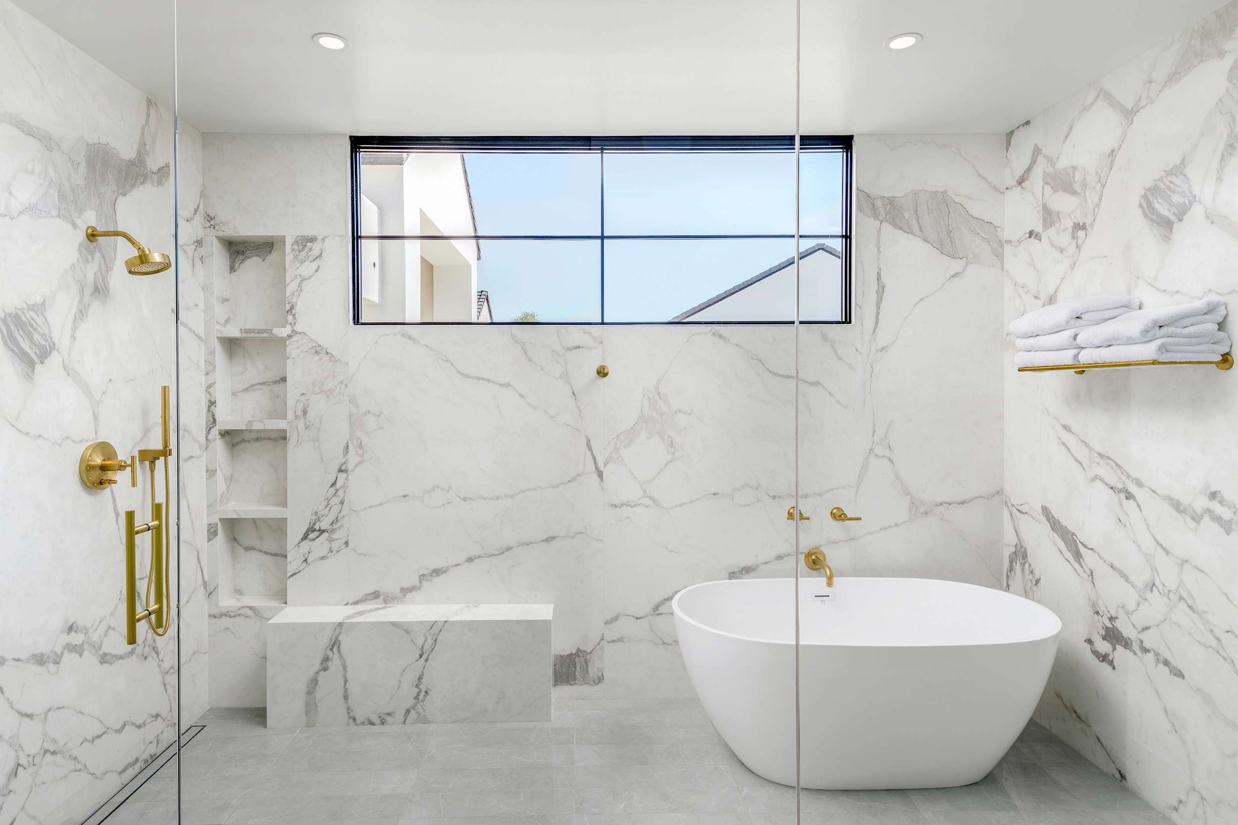 Porcelain Shower Wall Bathroom