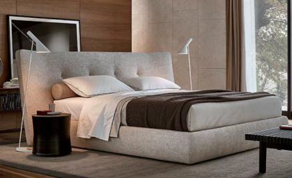 Creatuve Bedroom With Nightstand Table & Bed